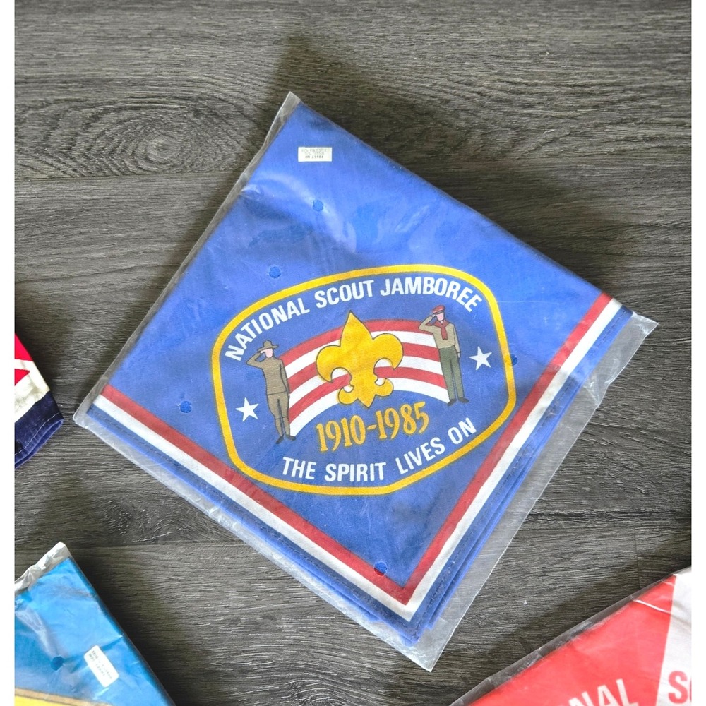 Lot of 6 Vintage BSA National Scout‎ Jamboree Neckerchiefs - Picture 6 of 7